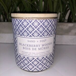 Sand + Fog Blackberry Woods Candle with Wooden Lid